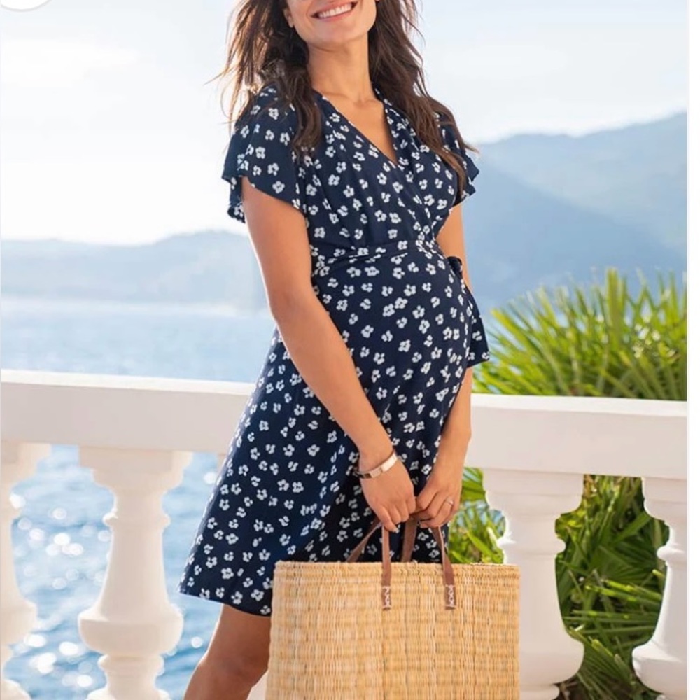 Seraphine Navy Floral Dress